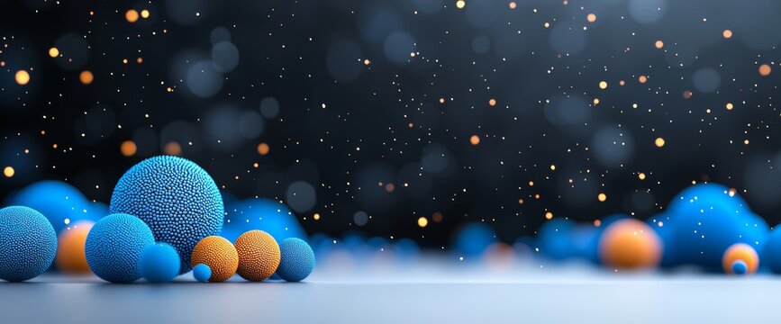 An enchanting Christmas star in a shining night - defocus star-trail