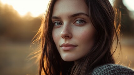 Fototapeta premium Woman with long hair