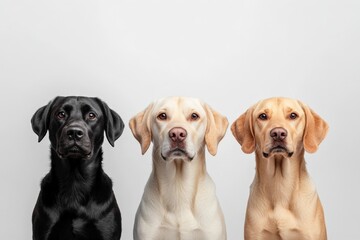 Three adorable dogs posing together