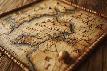 a medieval map showing the routes taken during the Crusades.