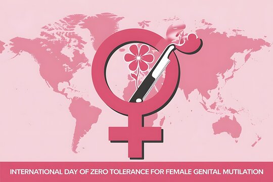 International Day of Zero Tolerance for Female Genital Mutilation Poster Design

