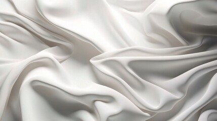 Fototapeta premium Elegant White Fabric Texture for 3D Rendering