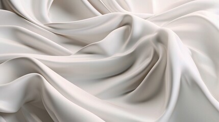 Obraz premium Elegant Cream Fabric with Smooth Curves and Texture