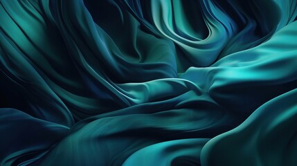 Fototapeta premium Elegant Flowing Fabric in 3D Style