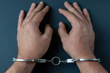 hands with handcuffs