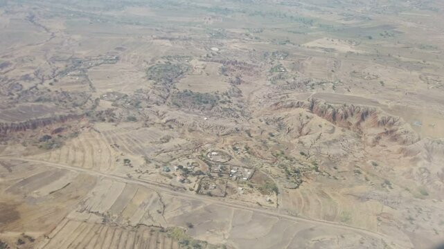 flight over tanzania near arusha