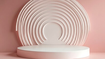 Obraz premium 3D Rendered Minimalistic Podium Stage