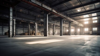 Industrial Warehouse Space with Natural Light