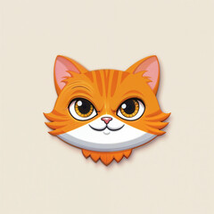 Obraz premium Eyes of Mystery Geometric Cats in Harmony