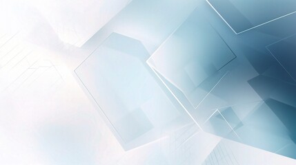 Obraz premium Abstract Blue Geometric Design in Soft Focus