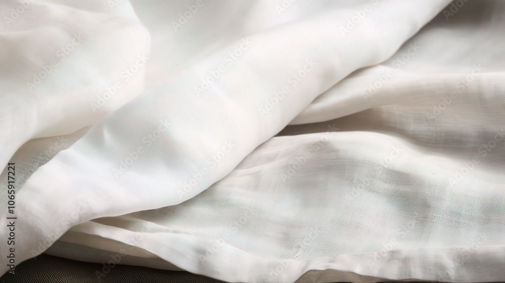 Poster elegant soft white fabric textures for design projects