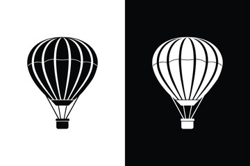 Obraz premium Hot Air Balloon vector illustration on White Background Vector Art Illustration on white background.