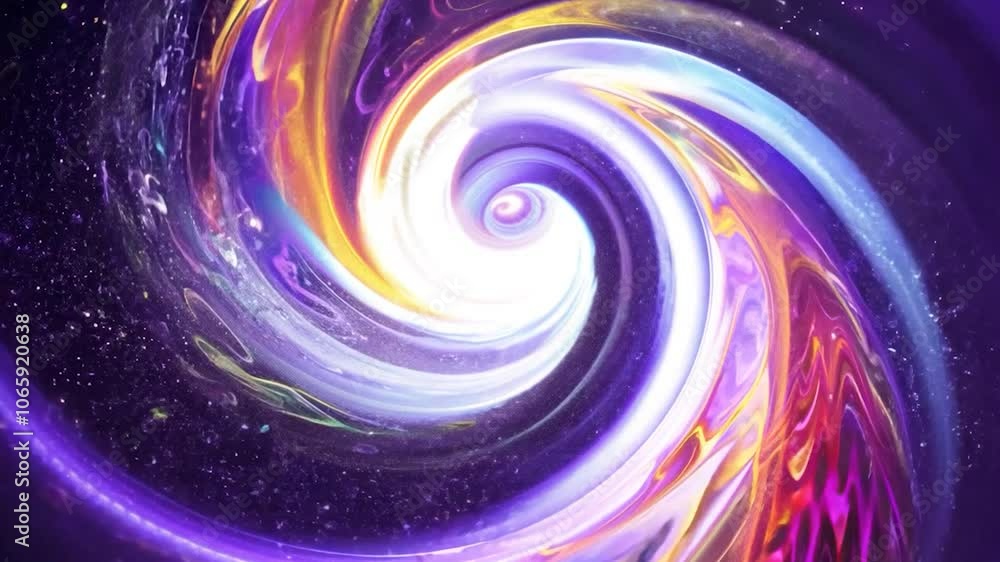 Poster colorful swirl is changing, transforming and morphing. the animation is looping and can be used for 