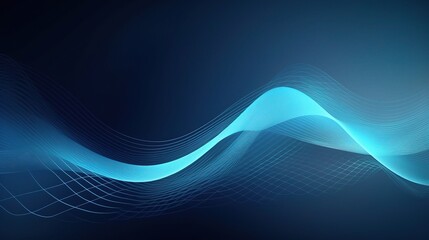 Abstract Blue Wave Pattern Background