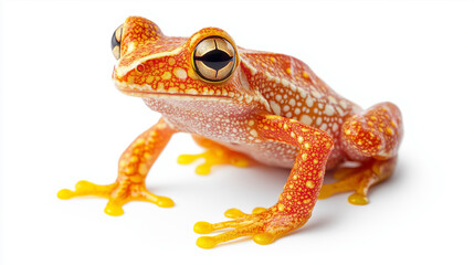 Fototapeta premium orangr frog isolated on white background