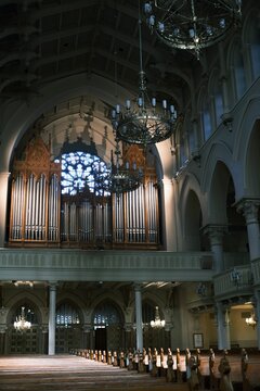 フィンランド・ヘルシンキの聖ヨハネス大聖堂：St. John"s Church (Johanneksenkirkko) Lutheran Neo-Gothic style. Helsinki, Finland