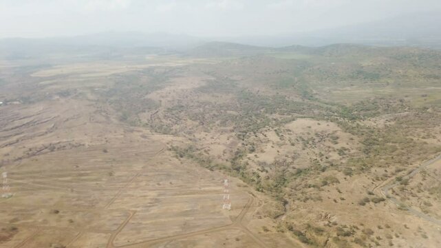 flight over tanzania near arusha