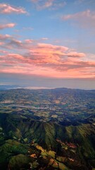 Fototapeta premium sunset over the mountains