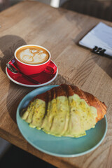 This collection of photos showcases a variety of delectable desserts that will delight any sweet tooth. The images capture different types of desserts in various settings and styles. Nice breakfast.
