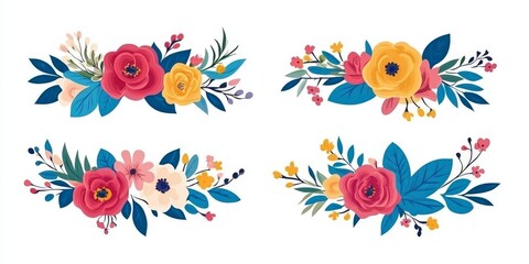 Obraz premium Vibrant Floral Arrangements