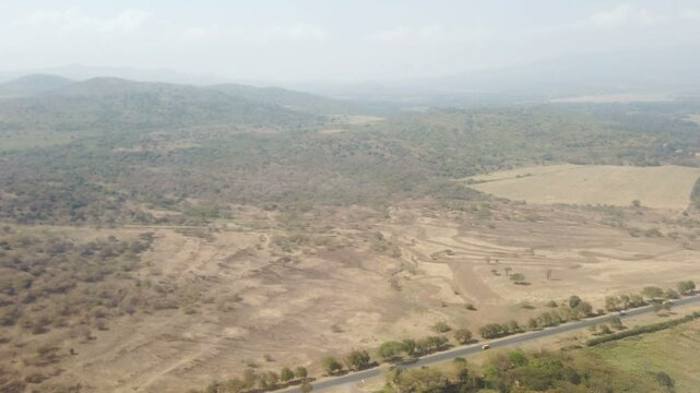 flight over tanzania near arusha