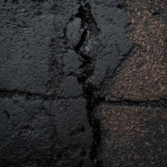 Cracked Asphalt Road Surface Texture