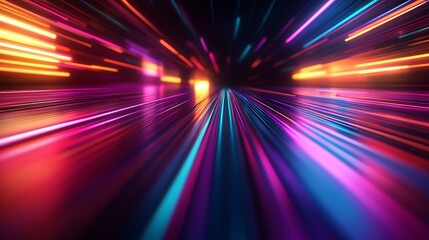 Fototapeta premium Flowing Metallic glass Waves in Neon Blue and Pink on Dark Background - Abstract Design Concept