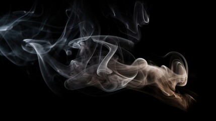 Fototapeta premium Abstract Smoke Patterns with Dark Background