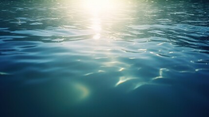 Obraz premium Serene Reflection on Calm Water Surface