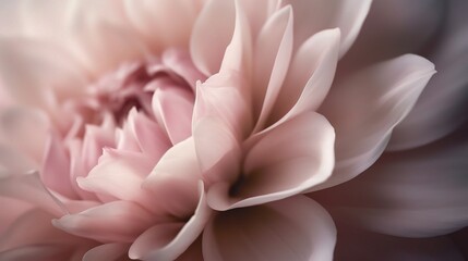 Fototapeta premium Soft Pink Dahlia Petals in Gentle Light