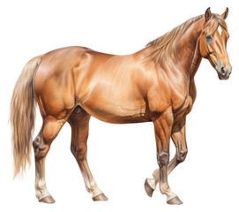Obraz premium PNG Horse fullbody stallion animal mammal.