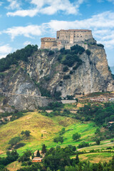 Obraz premium Fortress of San Leo or Rocca di San Leo, Emilia Romagna region, Italy