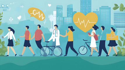 Conceptual Illustration of Social Determinants of Health . illustration