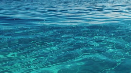 Obraz premium Tranquil Blue Ocean Waves Under Clear Sky