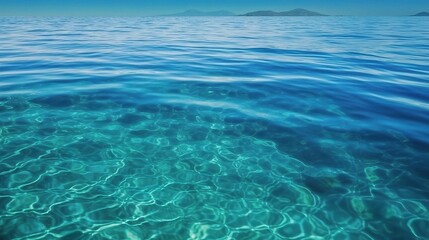 Obraz premium Tranquil Clear Blue Ocean Water Surface
