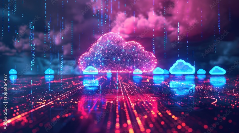 Poster cloud computing network - data storage