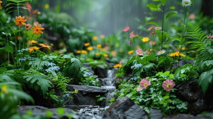 Rainy Day in the Forest