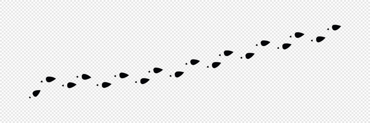 Vector Illustration Sign shoeprints .Track.  shoe vector trail . footprint . track   background . black transparent sign .