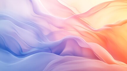 Obraz premium Flowing Metallic glass Waves in Neon Blue and Pink on Dark Background - Abstract Design Concept