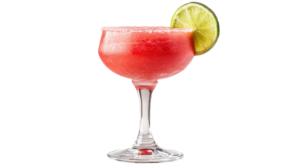 Frozen Strawberry Margarita with Lime