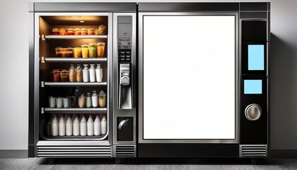 Obraz premium modern vending machine with food and drinks