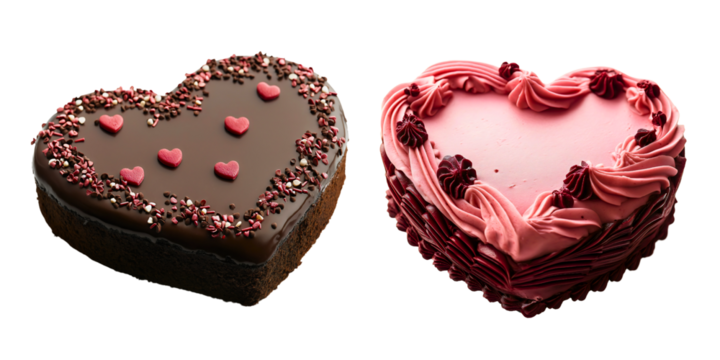 Loving heart shape cake, tender isolated valentines day dessert, amorous love decoration romantic gift, delicious sweet celebratory, decorative whimsical confectionery