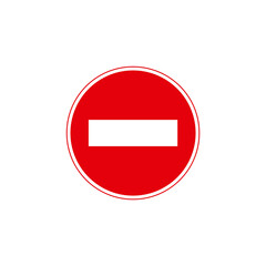 Stop icon. Forbidden sign. Don't touch. Don't come in. No Signs Set. No entry. Hand prohibited. Forbidden access. Symbol ban entry. Icon no entry. illustration isolated on white background.