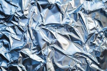 Wrinkled Aluminum Foil. Shiny Foil Texture for Modern Backgrounds