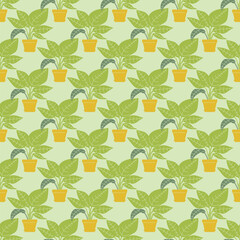 Seamless vector pattern with herbal elements. Modern texture for surface design, scrapbook paper, wallpaper, textile. 