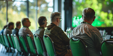 Audience Listening at Green Conference on Environmental Initiatives