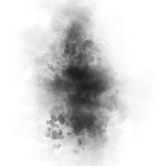 smoke steam isolated the black background
