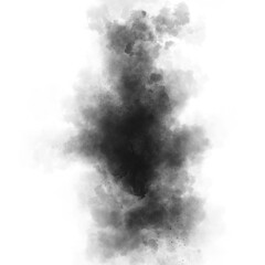 smoke steam isolated the black background
