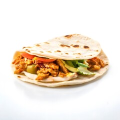 an elegant delicious homemade Food meal isolated on a White background