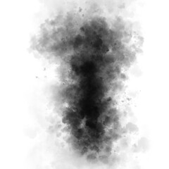 smoke steam isolated the black background
